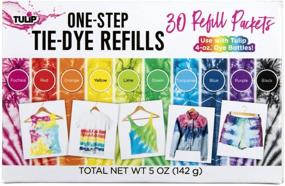 img 4 attached to Vibrant Rainbow Tie-Dye Refill Pack - Tulip One-Step Tie-Dye Kit, 30 Colors
