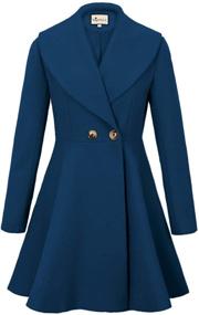 img 4 attached to Begonia K Womens Trench Winter Overcoat Women's Clothing in Coats, Jackets & Vests