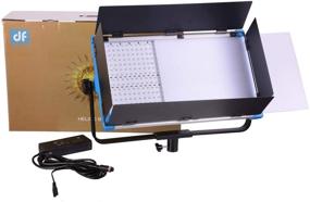 img 1 attached to 🎥 DF DIGITALFOTO Helios Dimmable Bi-Color LED Panel Light for Video and Photography - CRI95+, 100W Studio and Stage Lighting with DMX System, Barndoor, and Adjustable Color Temperature (3200K-5500K) - Ideal for YouTube Lighting