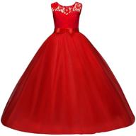 enchanting floral princess tulle formal pageant attire for girls logo