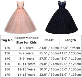 img 1 attached to Enchanting Floral Princess Tulle Formal Pageant Attire for Girls