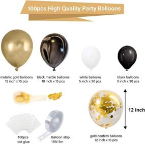 img 2 attached to Balloons Confetti Birthday Backdrop Supplies