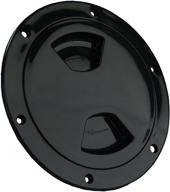 🔲 jr products 31015 access/deck plate - 4 inch, black: durable and versatile deck access solution logo