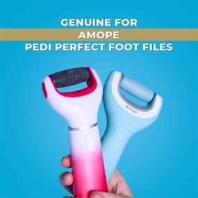 img 3 attached to Amope Pedi Perfect Electronic Foot File Refills: Extra Coarse Rollers - 2 Count for Ultimate Foot Care, Removes Hard and Dead Skin Effortlessly