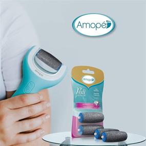 img 1 attached to Amope Pedi Perfect Electronic Foot File Refills: Extra Coarse Rollers - 2 Count for Ultimate Foot Care, Removes Hard and Dead Skin Effortlessly