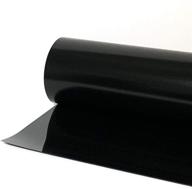 🌡️ thermoflex plus 15-inch roll: iron-on heat transfer vinyl - htv in black, 3 feet logo