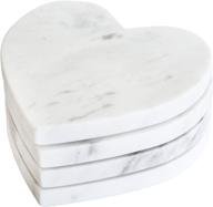 ✨ natural marble coasters in heart shape logo