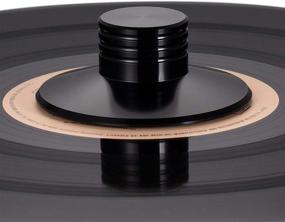 img 3 attached to 🎵 Вес стабилизатора пластинки LP Vinyl от Facmogu - черный, алюминиевый виброгашение для проигрывателей, стабилизатор диска LP, улучшитель звучания пластинок