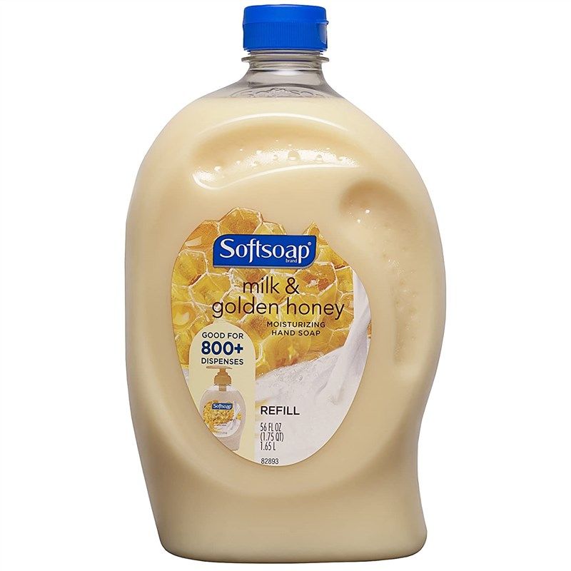 softsoap liquid refill golden honey foot, hand & nail care 로고