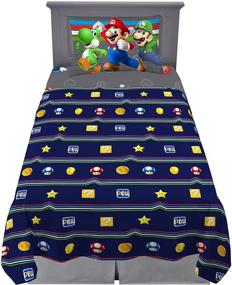 img 4 attached to Soft Twin Size Sheet Set, Nintendo Mario, 3 Piece Bedding by Franco Kids