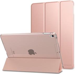 img 4 attached to 📱 Moko Rose Gold iPad Air (3rd Gen) Case - Slim Lightweight Stand Cover with Translucent Frosted Back - Auto Wake/Sleep - 10.5 Inch iPad Pro 2017/2019