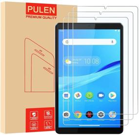 img 4 attached to 📱 [Pack of 3] PULEN Tempered Glass Screen Protector for Lenovo Tab M8 - Clear HD, Anti-Scratch, No Bubble, 9H Hardness (8.0 inch)