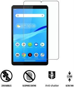 img 3 attached to 📱 [Pack of 3] PULEN Tempered Glass Screen Protector for Lenovo Tab M8 - Clear HD, Anti-Scratch, No Bubble, 9H Hardness (8.0 inch)