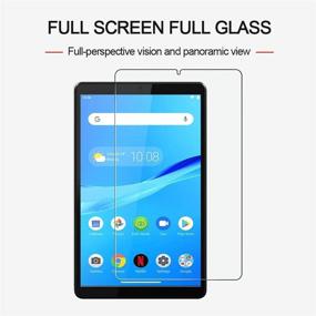 img 2 attached to 📱 [Pack of 3] PULEN Tempered Glass Screen Protector for Lenovo Tab M8 - Clear HD, Anti-Scratch, No Bubble, 9H Hardness (8.0 inch)