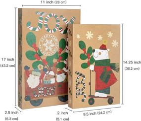 img 3 attached to 🎁 RUSPEPA Christmas Box Assortment - Pack of 8 Patterned Shirt Boxes: 2 Sizes, 8 Designs, Snowman-Themed