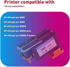 img 3 attached to HOTCOLOR 940 Printheads Replacement for HP Printheads 940 C4900A C4901A - Compatible with HP Officejet Pro 8500A Plus and 8500 - (2 Black/Yellow 2 Cyan/Magenta,4PK)