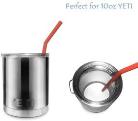 img 1 attached to Toddlers Kids Silicone Straws - WEIC Thin Short Reusable Silicone Drinking Straws BPA Free for 10 OZ Yeti Tumbler Mason jar,100% Pinch Test,Boy and Girls Color - Shop Now!