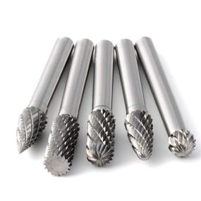 img 1 attached to 💎 XCSOURCE 6X8MM Tungsten Carbide Burrs: Premium Rotary Drill Die Grinder Carving Bits - Set of 1 for Precision and Efficiency (BI044)