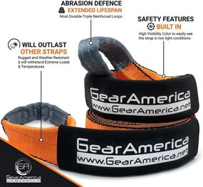 img 1 attached to 🔧 Набор для аварийных выездов GearAmerica Off-Road: Основные аксессуары для лебедки 4x4 для эффективного аварийного выезда вне дороги.