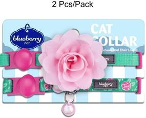 img 3 attached to 🐱 Enhance Safety and Style with Blueberry Pet's All-in-One Breakaway Cat Collars – Now with Personalization!