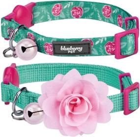 img 4 attached to 🐱 Enhance Safety and Style with Blueberry Pet's All-in-One Breakaway Cat Collars – Now with Personalization!