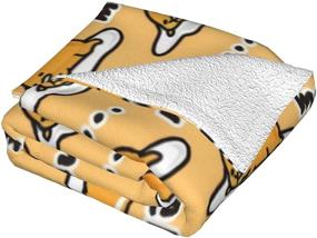 img 2 attached to 🥚 Gudetama Cute Throw Blanket: Ultra Soft, All-Season Microplush Bed Blanket - 60"X50