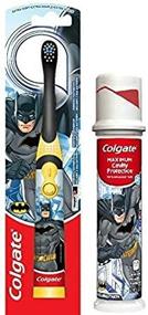 img 2 attached to 🦇 Оптимизированный набор: электрическая зубная щетка Бэтмена и фторидная зубная паста для детей