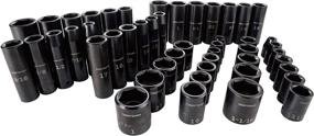 img 4 attached to 🔧 High-Quality CRAFTSMAN Deep Impact Socket Set, SAE, 1/2" - 48Piece (CMMT16548)