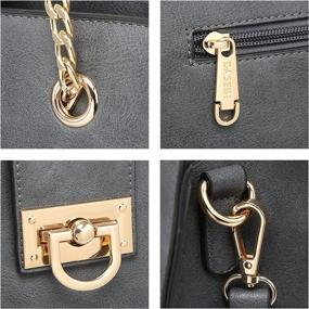 img 1 attached to 👜 Dasein Fashion Shoulder Matching Monogrammed Women's Handbags, Wallets, and Totes - Style meets Function!