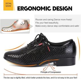 img 2 attached to DKZSYIM Men's Latin Dance Shoes - Professional Ballroom Tango, Waltz Performance, Standard, Modern Dancing Shoes