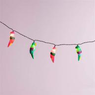 lights4fun inc. 10 multicolor parrot led party string lights: battery operated for indoor & outdoor use логотип