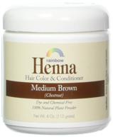 persian brown chestnut henna hair color and conditioner - rainbow research (4 oz) logo