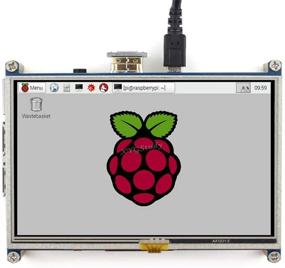 img 4 attached to Улучшенный 5-дюймовый 800x480 резистивный сенсорный экран для Raspberry Pi: интерфейс HDMI, совместим с Raspbian, идеальный модуль для отображения видео и фото от XYGStudy