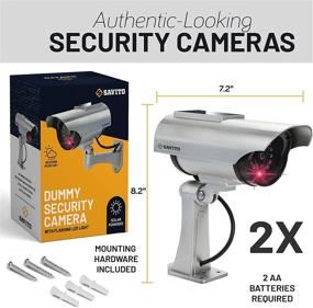 img 3 attached to 📷 2 Bullet Cameras with Driveway Signs + 2 Smile You are on Camera Signs + 2 24 Hour Surveillance Signs - Replica Security System