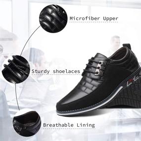 img 2 attached to 👞 Dacomfy Loafers: Stylish and Comfortable Leather Business Shoes for Men