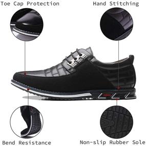 img 3 attached to 👞 Dacomfy Loafers: Stylish and Comfortable Leather Business Shoes for Men