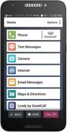 greatcall jitterbug smart2: удобный смартфон без контракта для пожилых людей, черного цвета. логотип
