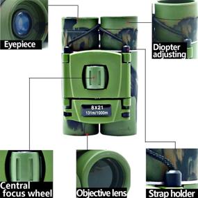 img 3 attached to 🔭 Fun and Educational Mini Compact Kids Binoculars: Perfect Telescope Toys for Boys and Girls (3-12 Years) - Ideal Gift for Bird Watching, Hunting, Outdoor Games, Spy Camping Gear