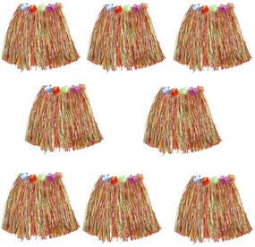 img 1 attached to 🌸 HLJgift Flowered Skirts: Colorful Costumes for Dress-Up & Pretend Play