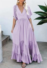 img 2 attached to 👗 Meenew Women's Summer Maxi Dress - Party Vacation High Slit Loose Long Beach Dress