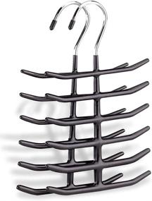 img 1 attached to 👔 Efficiently Organize Your Ties with the Organize It All 1338W Tie Hanger - 2-Pack, Black