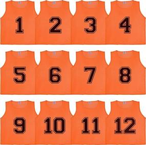 img 4 attached to 🏐 Athllete DURAMESH Set of 12 Scrimmage Vests/Pinnies: Perfect for Team Practice with Free Carry Bag