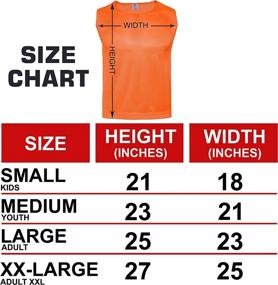 img 1 attached to 🏐 Athllete DURAMESH Set of 12 Scrimmage Vests/Pinnies: Perfect for Team Practice with Free Carry Bag