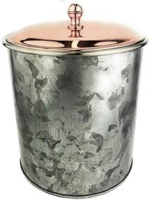 img 4 attached to 🍾 Galrose Galvanized Iron Insulated Ice Bucket – Rose Gold Lid, 2 Liter Stainless Steel Double Wall Rustic Wine Chiller or Champagne Bucket. Perfect 6th Iron Anniversary or Birthday Gift!