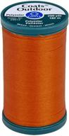 🧵 coats outdoor living thread, 200-yard, tangerine: vibrant and durable sewing thread for your outdoor projects logo