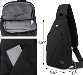 img 1 attached to Peicees Wateproof Backpack Crossbody Cycling Backpacks for Casual Daypacks