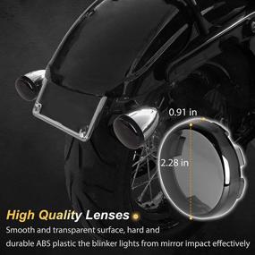 img 1 attached to 🏍️ Улучшите стиль вашего Harley с помощью NTHREEAUTO крышки для линз заднего сигнала поворота Smoke Bullet - набор из 4 штук