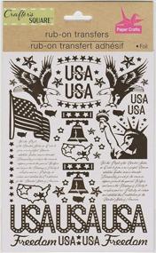 img 2 attached to Crafter's Square USA Freedom Rub-On Foil Transfers: Perfect for Paper Crafting, Card Making, and DIY Projects with an American Patriotic Theme