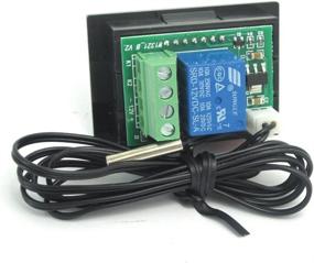 img 1 attached to 🌡️ Black WINGONEER DC12V Relay Digital Thermostat Control with Temperature Controller Sensor (-50-110?C)