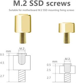 img 1 attached to 💻 ASUS SSD Heat Sink Kit for MHQJRH M.2 2280 with Mounting Screws